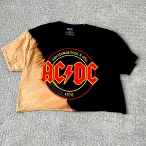 ACDC Vintage cropped T Shirt